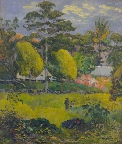 Landscape, or Family Walk by Paul Gauguin